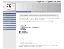 Tablet Screenshot of dogslifellc.com
